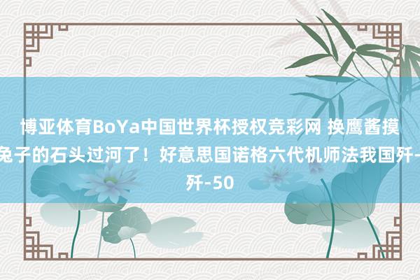 博亚体育BoYa中国世界杯授权竞彩网 换鹰酱摸着兔子的石头过河了！好意思国诺格六代机师法我国歼-50