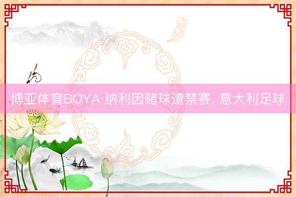 博亚体育BOYA 纳利因赌球遭禁赛, 意大利足球